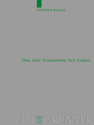 cover image of Das Alte Testament bei Lukas